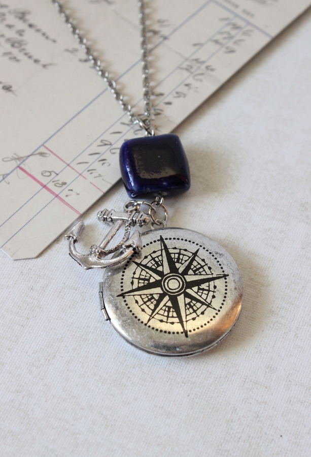 Compass 2025 locket necklace